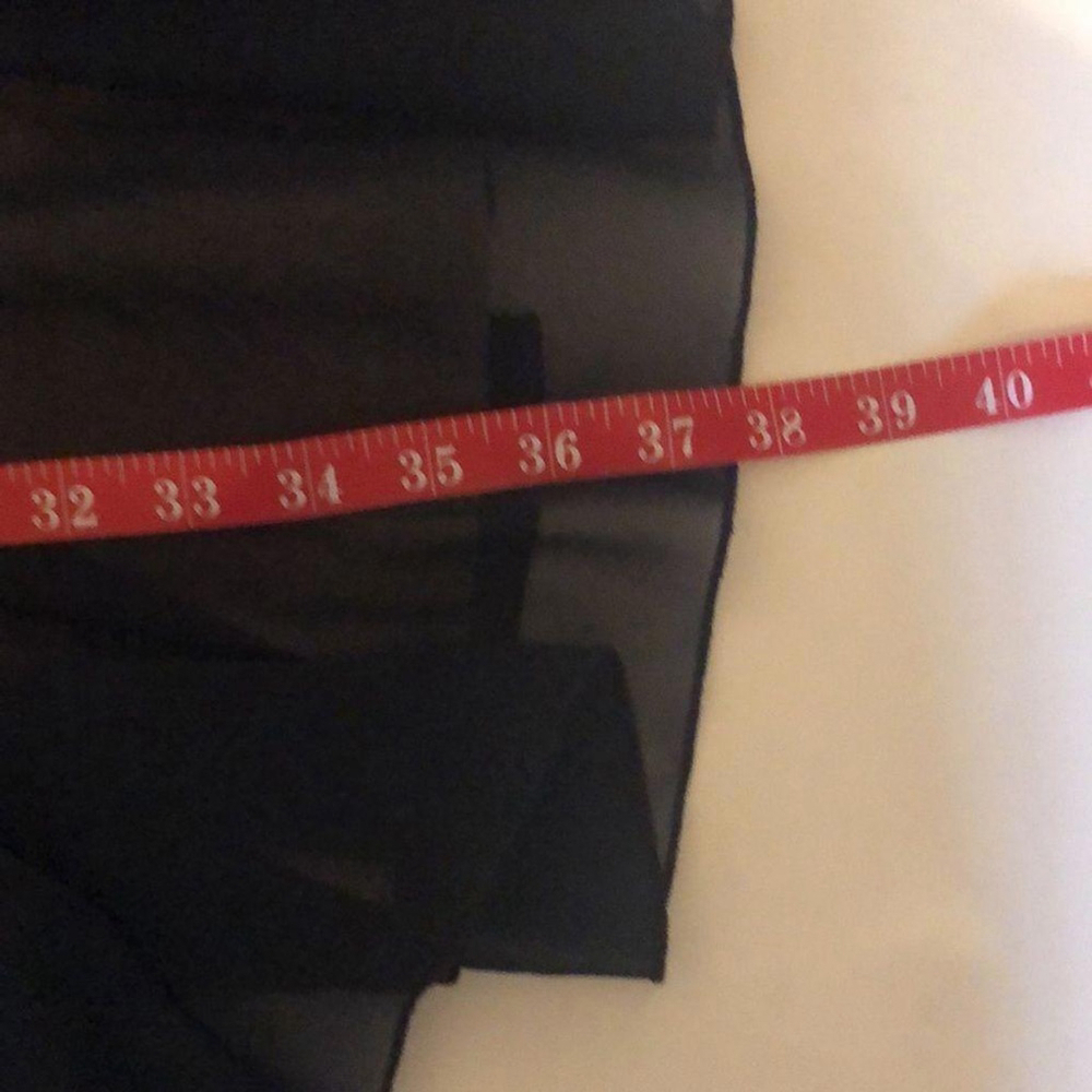 Banana Republic Black Sleeveless Silky Look Dress - Size 00P - Picture 5 of 6